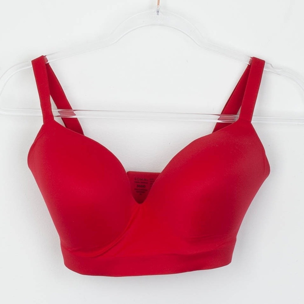 NWT Soma Womens Enbliss‎ Wireless Bra Size 36DD Red Intimate Neutral Everyday